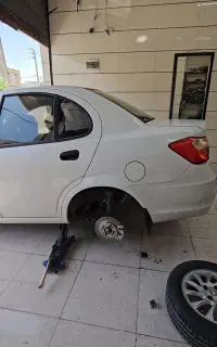 دیسکی کردن چرخ عقب تیبا ساینا کویک اطلس پراید