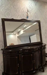 آینه کنسول چوبی