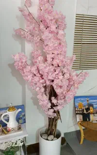 گلدان سرامیکی و گل کاغذی