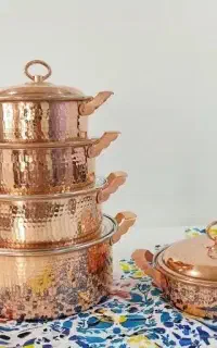 قابلمه مسی/سرویس پذیرایی مسی/ظروف مسی