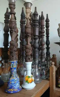 20عدد قلیان چوبی یزدی