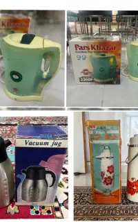* دو عدد فلاسک ژاپنی اصل و یک کتری برقی *