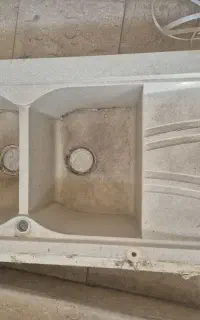 سینک گرانیتی کرم رنگ
