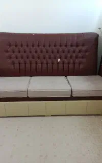 مبل ۷ نفره ال چوب و چرم