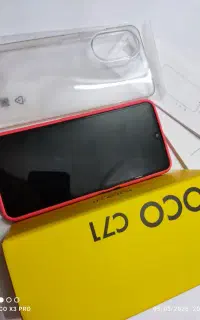 گوشی poco c71 درحد صفر+ کاور سیلیکونی اصل