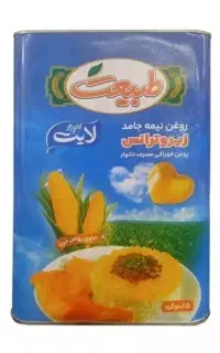 فروش یک حلب روغن ۵ کیلویی طبیعت (سالم و پلمپ)