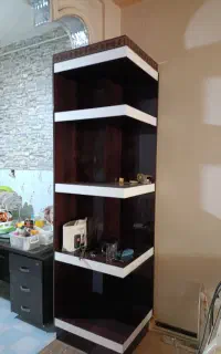 دکوراسیون گوشه ایی mdf های گلس