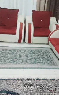 فروش فوری مبل چرم با میز