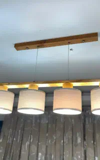فروش۳ عدد لوسر  یک دیوار کوب و اباژور ایستاده ی ست