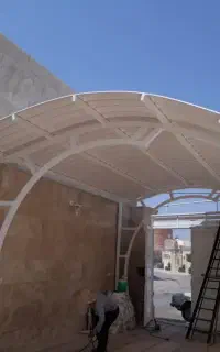 جوشکاری و سایبان هلال بدون پایه مزاحم نقد و اقساط