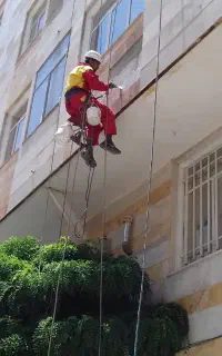 کار در ارتفاع با طناب