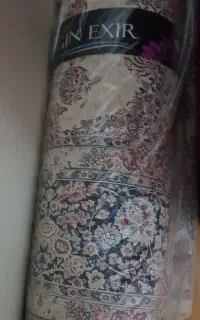 فرش اکسیر-طرح افشان زمینه کرم