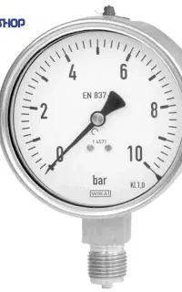 گیج فشار ویکا صفحه 100mm تمام استیل مدل 232.50.100