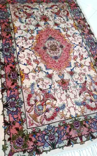 قالیچه دستباف تبریز ابریشم