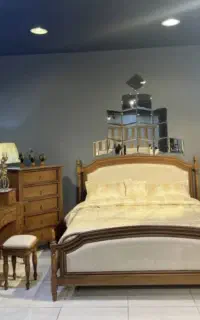 سرویس خواب ۲ نفره از جنس MDF و چوب راش