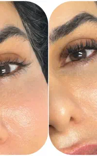 مدل برای اکستشن مژه اسپایکی