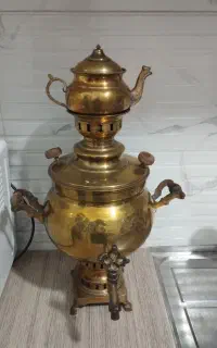 سماور ذغالی برنجی