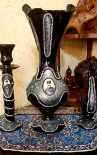 گلدان شیشه ای کلکسیون شاه عباس اصلی