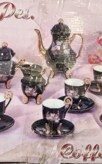 سرویس قهوه خوری ۱۷ پارچه کاملا نو