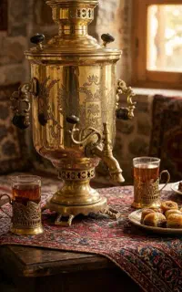 سماور روسی ذغالی