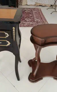 میز تلفن چوبی