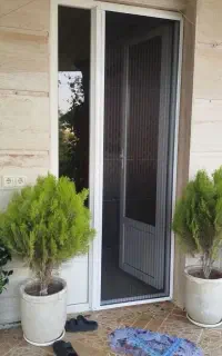 توری  پلیسه کشویی ریلی درب و پنجره تاشو