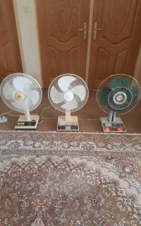 سه عدد پنکه پارس خزر موتورژاپن فابریک سالم