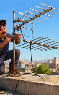 (نصاب) نصب و تنظیم انواع آنتن و گیرنده و تلویزیون