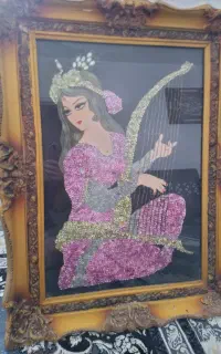 تابلو دست دوز پولکی
