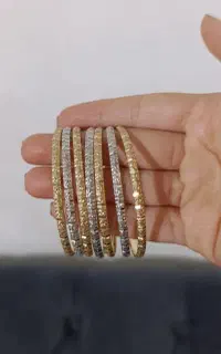 ۷عدد النگو رنگ ثابت بدل سایز ۱