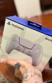 دسته سفید کروم PS5 آکبند