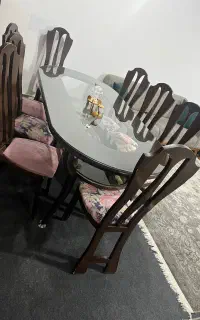 غذاخوری ۸ نفره و آینه کنسول سِت غذاخوری