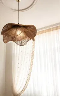 انواع چراغ آویز مکرومه سقفی و آباژور