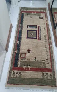 فرش کناره ماشینی طرح فانوس