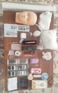 پک کامل وسایل اکستنشن مژه حرفه ای