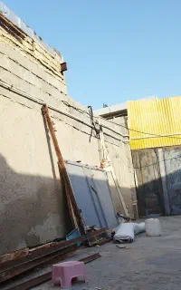 درب حیاط ماشین رو3لنگه