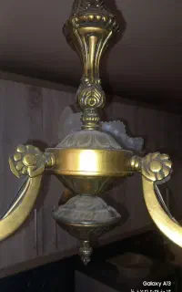 لوستر برنزی ۳شعله