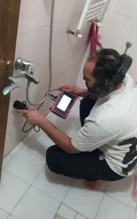 نشت یابی دستگاه نقطه زن تصویری لوله بازکنی کلبهار