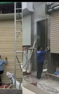 تعمیرکرکره برقی جک پارکینگ درشیشه ای برقی درمحل