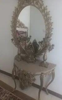 آینه شمعدان طرح برنز