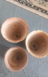 نه غدد گلدان سفال پلاستیکی همه رنگی نو سالم