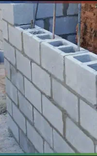 بلوک دیواری پر سیمان