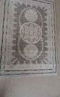 گلیم فرش طوسی روشن