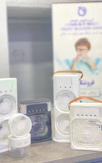 پنکه‌های شارژی خنک‌کننده (همراه با مهپاش)