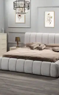 تخت خواب دونفره پارچه ترک