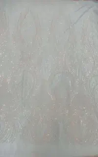 پارچه تور طرح پنل رنگ ابی
