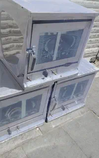 تنور گازی استیل تابه دار با سینی شیرینی