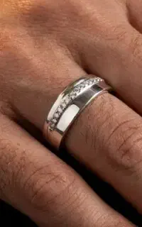 حلقه نقره مردانه
