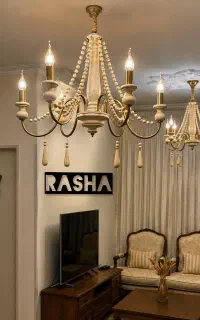 لوستر چوبی اقتصادی چوبی روستیک