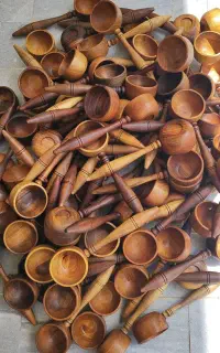 قاشق آجیل چوبی